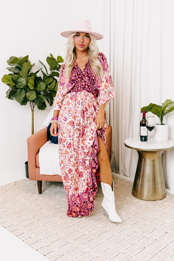 Fly Me To Fiji Floral Maxi