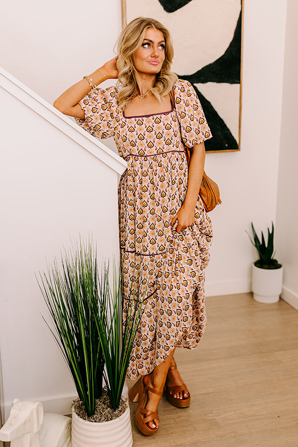 Carefree Moment Maxi Dress in Royal Plum