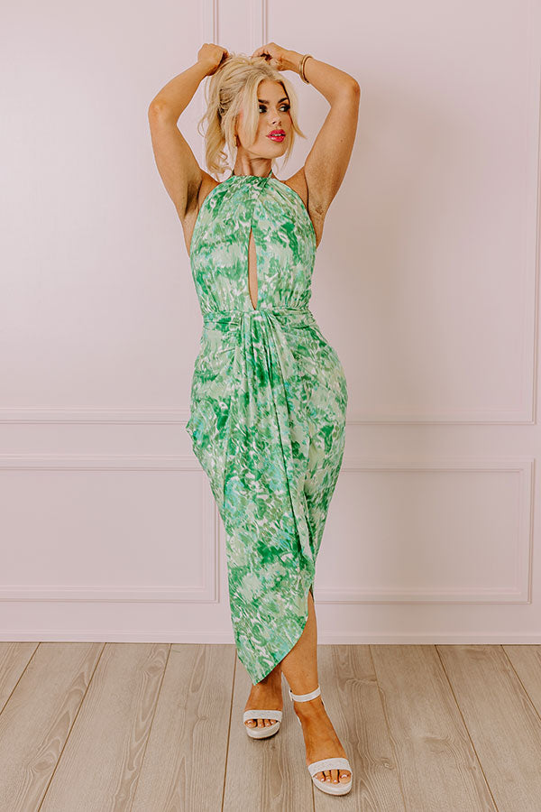 Margaritas and Chit Chat Midi in Green Curves