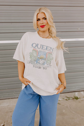 Queen 1980 Tour Graphic Tee Curves