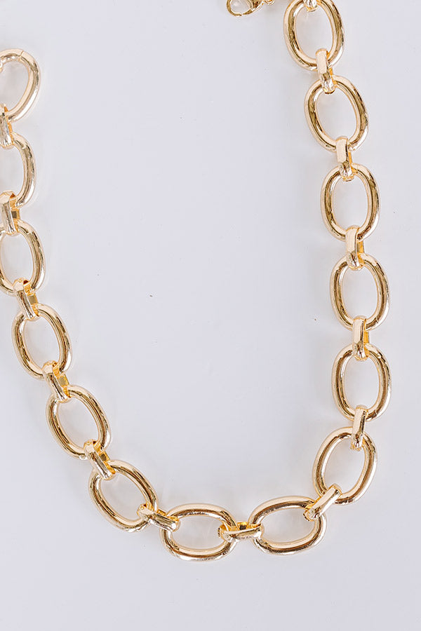 Uptown Chic Link Necklace