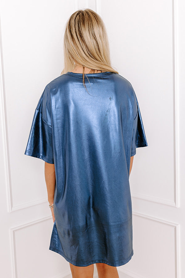 Seeing Stars Sequin Embroidered Mini Dress Image - 5