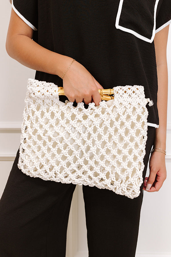 Coastal Cutie Crochet Clutch in Ivory – Impressions Online Boutique