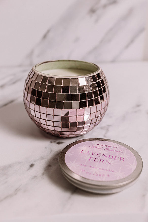 Paddywax Magique Disco Ball Candle in Lavender Fern Image - 1
