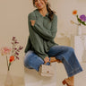 Cozy Moments Eyelash Knit Sweater in Sage Image - 1