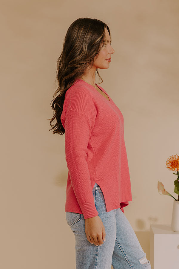 New Season Waffle Knit Top Image - 4