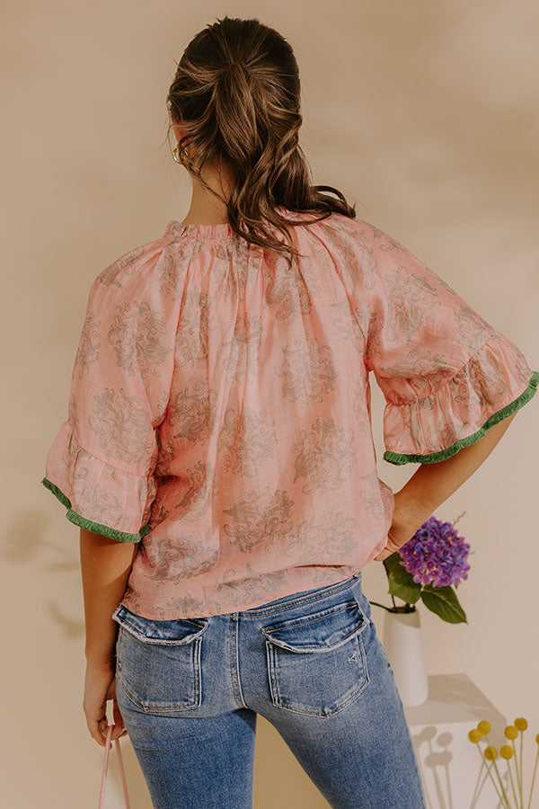 Uptown Prep Floral Top Image - 5