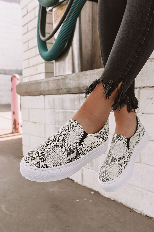 Snakeskin Slip Snake Print Sneakers Steve Madden Steve Madden