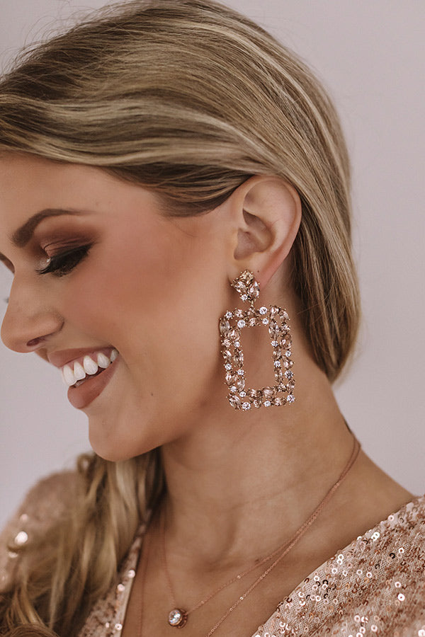 Prepared To Party Earrings In Rose Gold