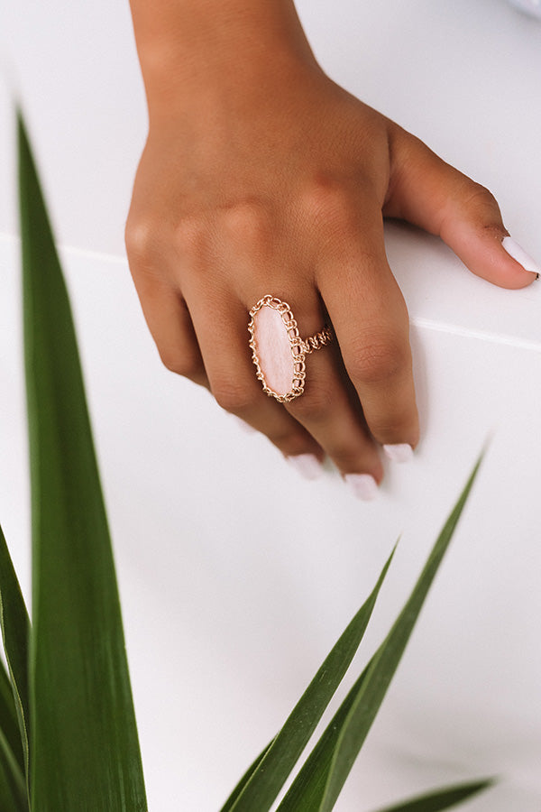 Kendra Scott Macrame Ellen Rose Gold Cocktail Ring – Impressions
