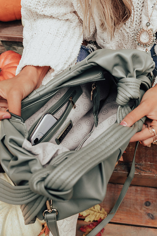 Big Cedar Weekend Faux Leather Tote In Pear Image - 2