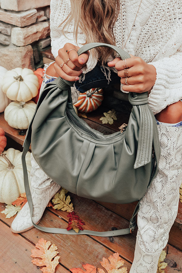 Big Cedar Weekend Faux Leather Tote In Pear Image - 1