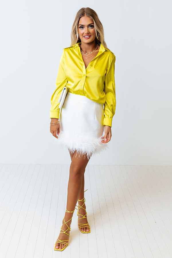 Plan For Success Satin Button Up In Neon Yellow – Impressions Online ... Plan For Success Satin Button Up In Neon Yellow – Impressions Online ...