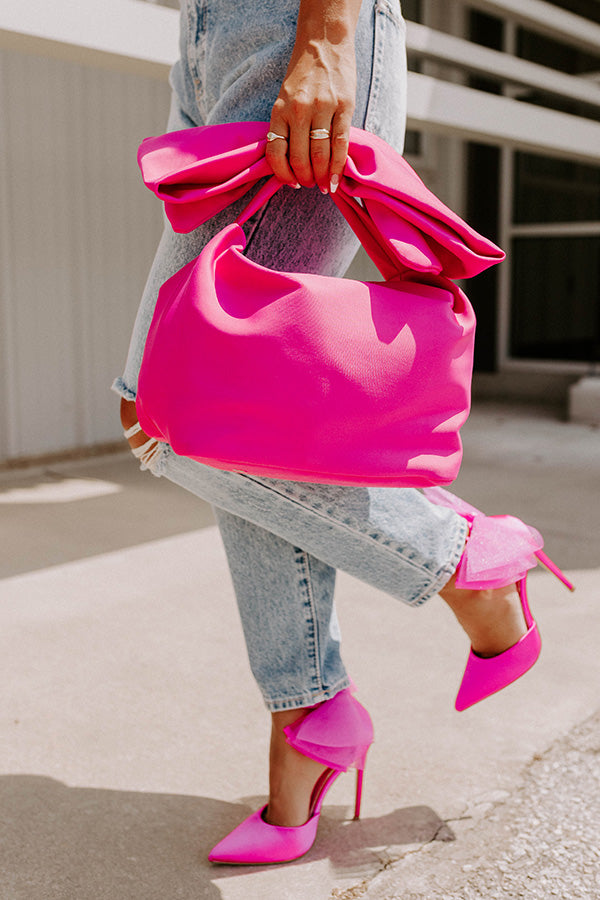 Dress Hot Pink Heels And Bag Outfit Cerise Pink Bag Outfits With