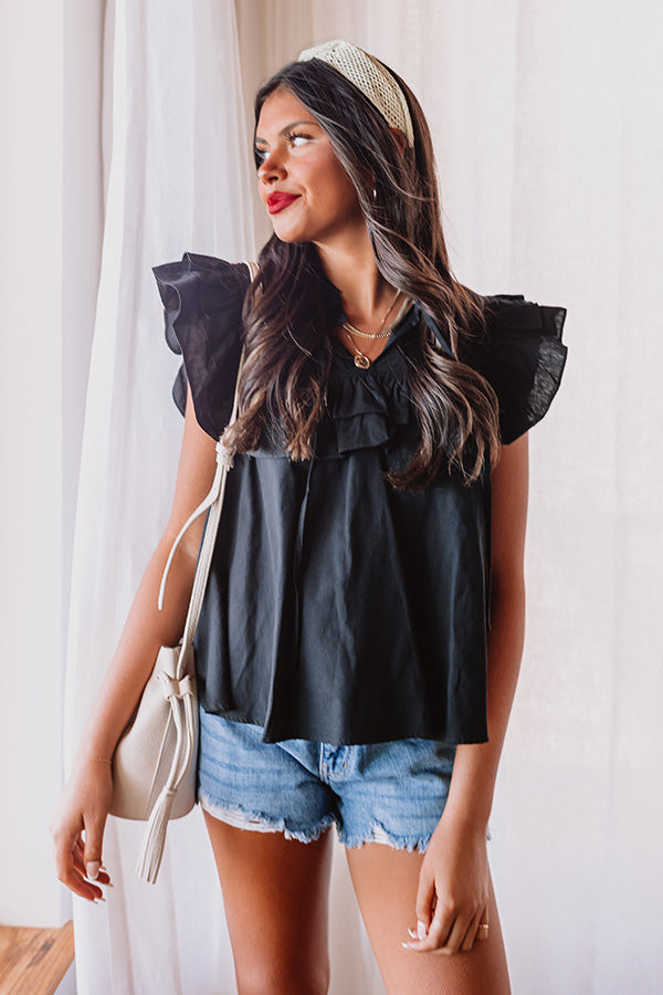 Sweetest Lullaby Top In Black