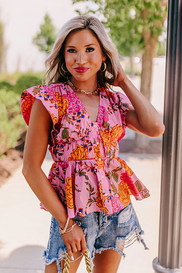 Radiant Beauty Floral Top