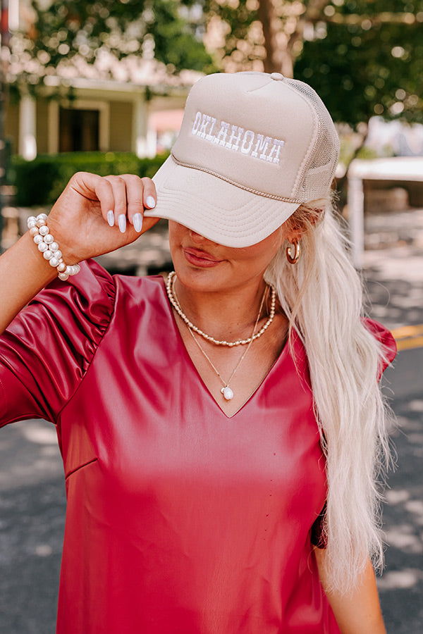 Oklahoma Embroidered Trucker Hat