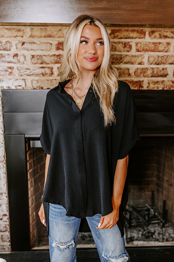 Destined For Decadence Button Up In Black