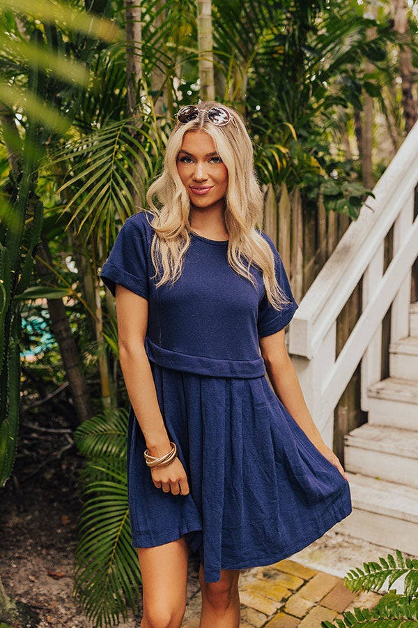Simple Moment Mini Dress in Navy