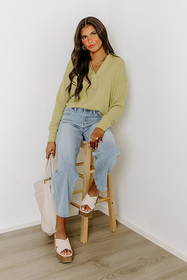 Coffee Run Cutie Shift Top in Lime Punch
