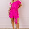 Perks of Paradise Romper in Hot Pink Curves Image - 1