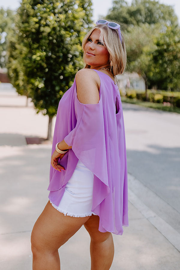 Call Me Chic Bodysuit In Lavender  Curves Image - 3