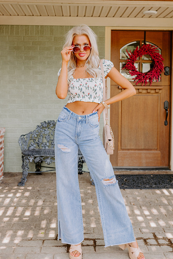 Countdown To Costa Maya Smocked Top Image - 2