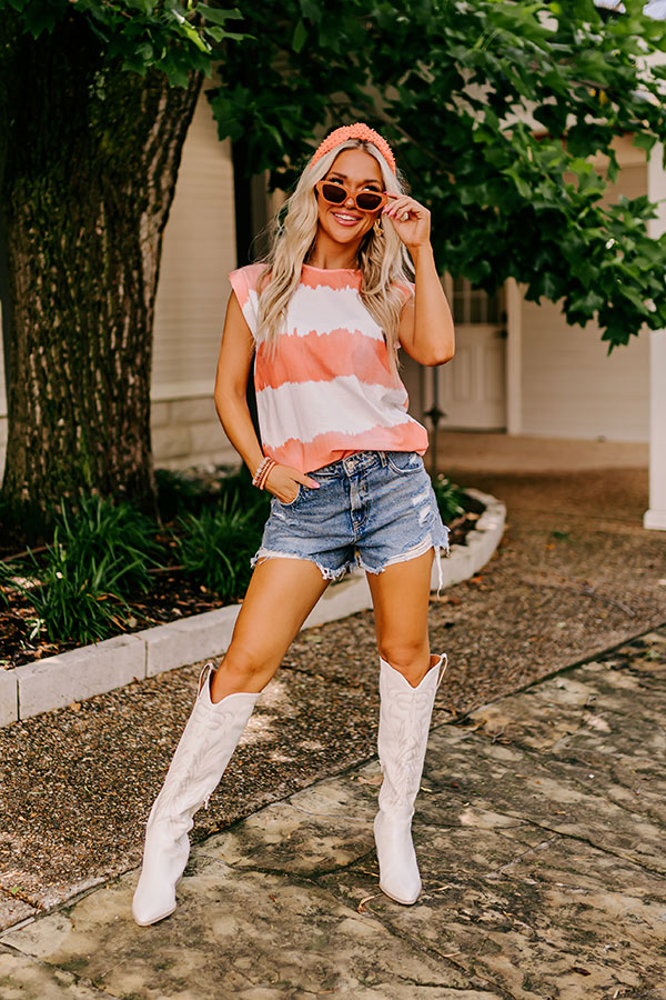 Serene Dreams Tie Dye Dress In Orange Image - 2