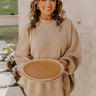 Full Of Warmth Tunic Sweater In Warm Taupe Image - 1