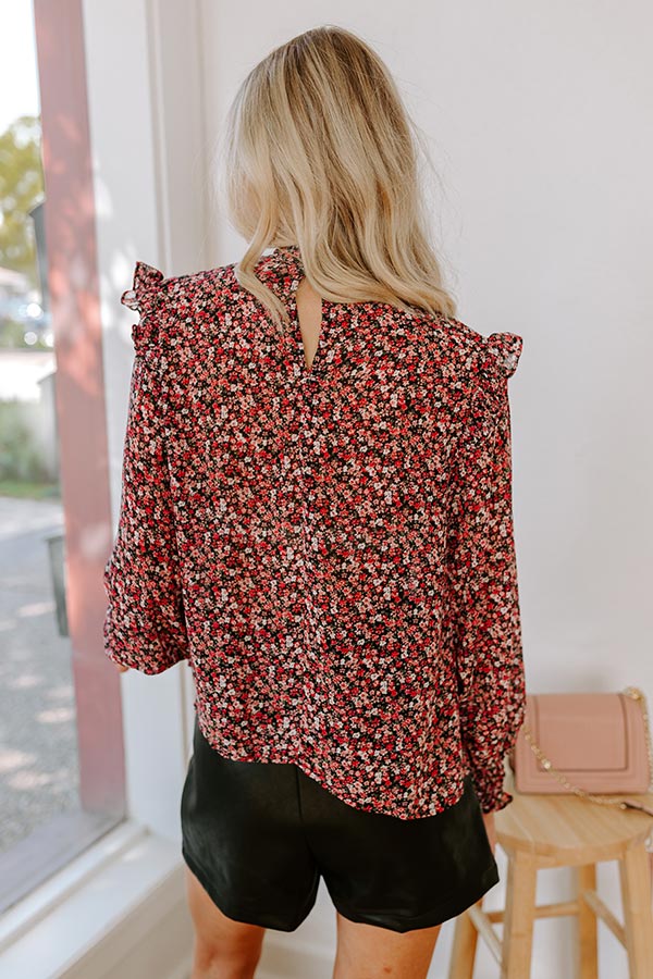 Vivid Views Floral Shift Top in Pink Image - 4