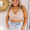Writing Love Notes Crochet Bralette In Natural Curves Image - 1