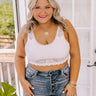 Love In Lace Bralette In White Curves Image - 1