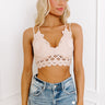 Writing Love Notes Crochet Bralette In Natural Image - 1
