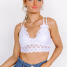 Writing Love Notes Crochet Bralette In White Image - 1