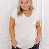 Casual Convo Shift Tee in Ivory Curves Image - 1