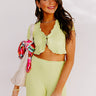 Wharf Crop Top in Lime Image - 1