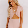 Wharf Crop Top in Blush Image - 1