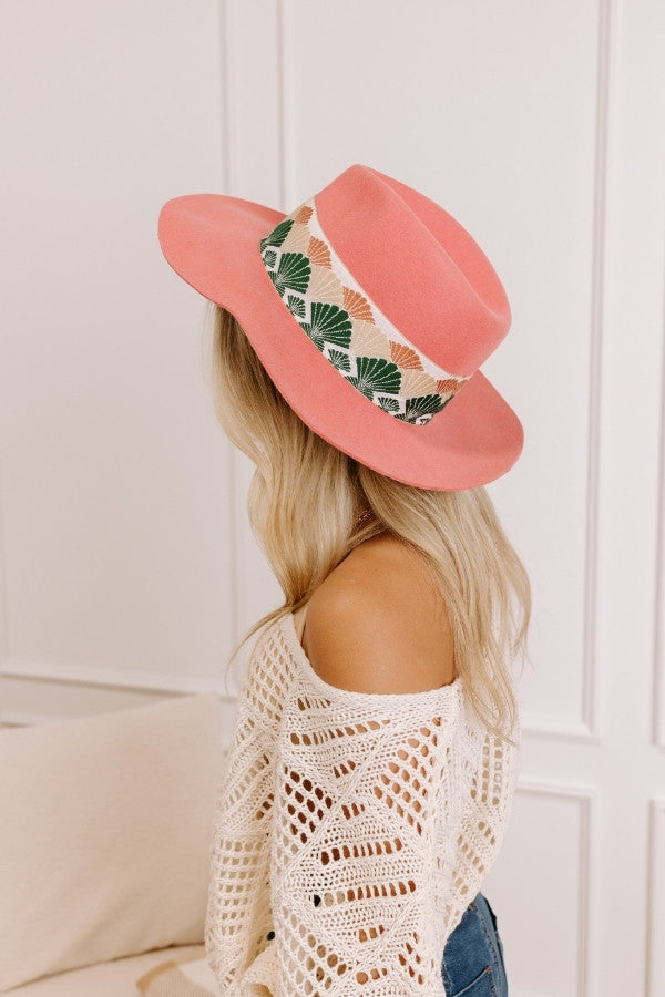 Forgotten Love Wool Fedora In Blush Image - 1