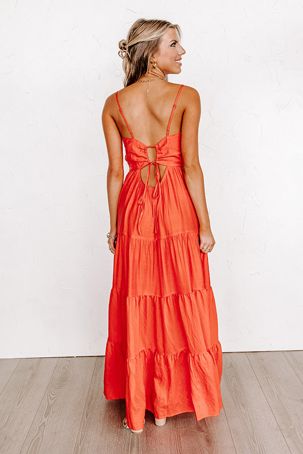 Papaya Kisses Maxi In Tangerine Image - 2