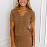 Cider Sweetness Knit Top In Mocha Image - 1
