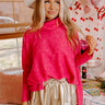 Time For Cozy Sweater in Hot Pink Image - 1