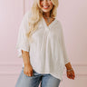 Stay And Chat Shift Top In Ivory Curves Image - 1