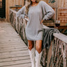 Deer Valley Resort Sweater Dress In Grey Image - 1