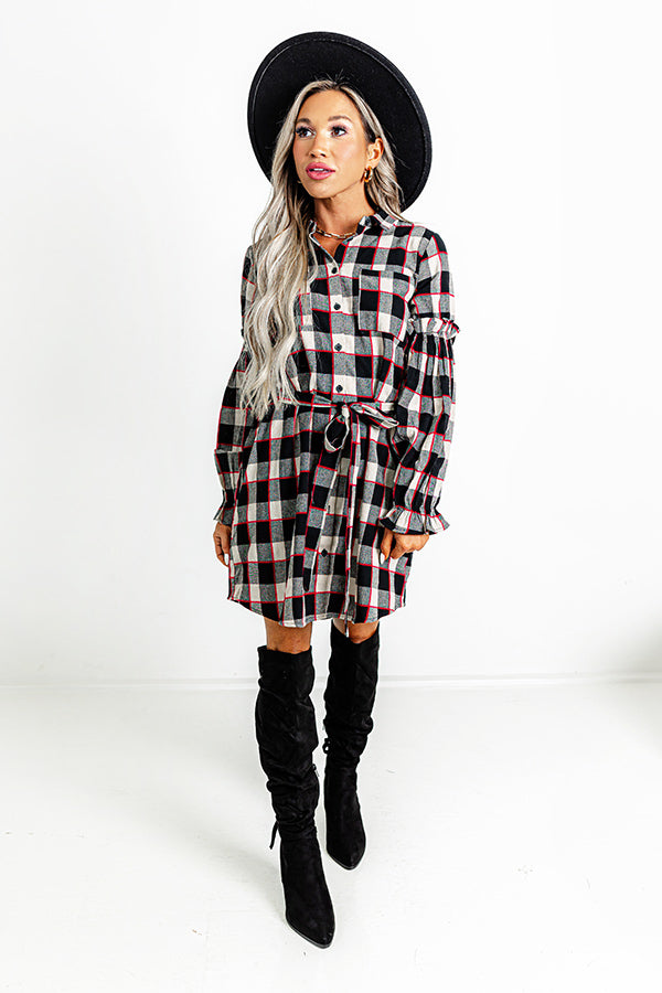 Cocoa Classic Checkered Dress Image - 1