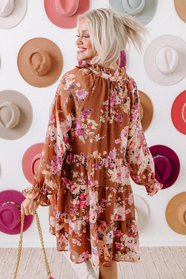 Easy To Please Floral Shift Dress Image - 3