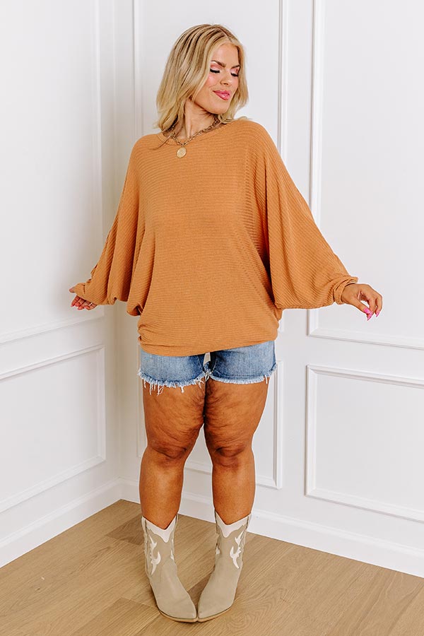 Weekend Living Shift Top In Pumpkin Curves Image - 5