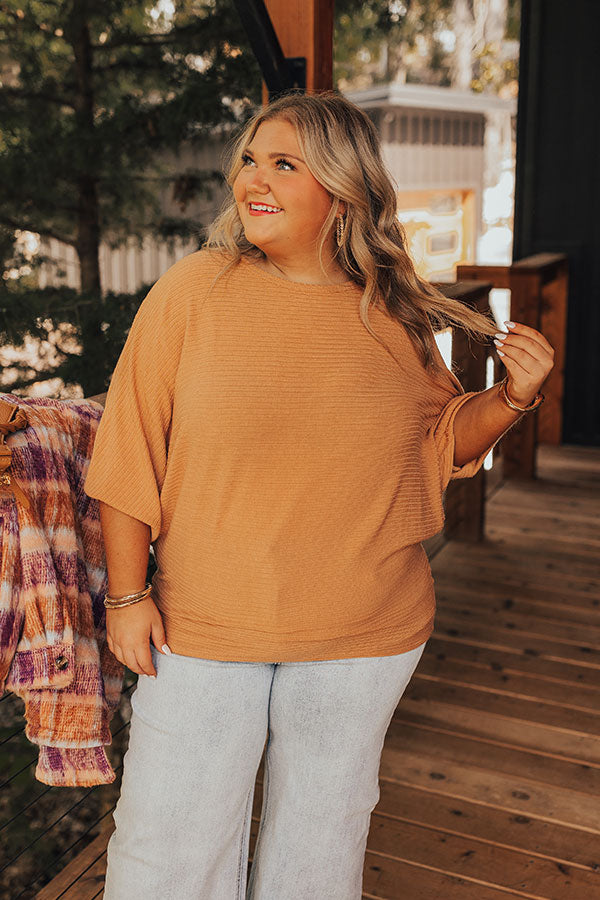 Weekend Living Shift Top In Pumpkin Curves Image - 1