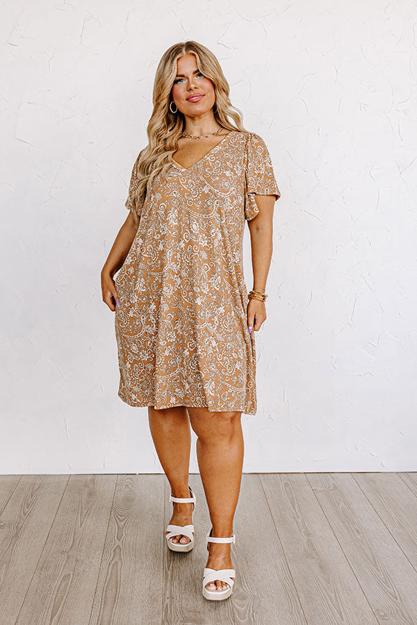 Enchanting Smile Paisley Dress Curves Image - 1