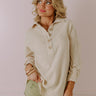 Cozy Reputation Shift Top In Light Beige Image - 1
