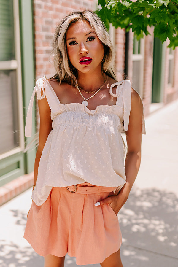 Capri Memories Tank In Cream Image - 4